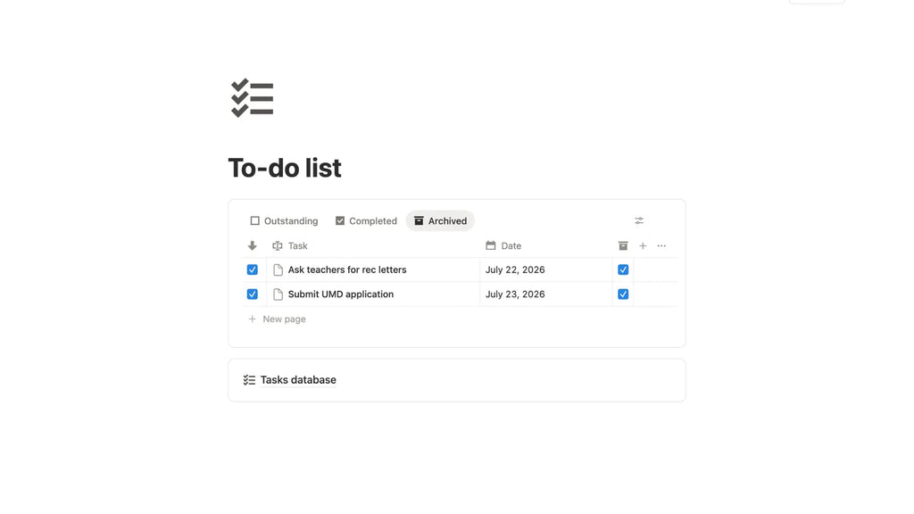 to-do list