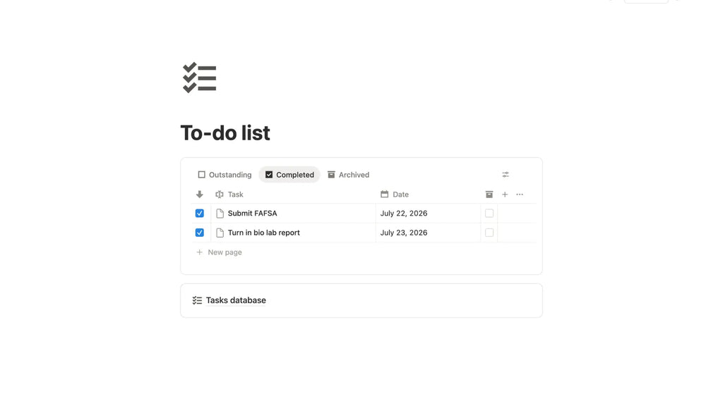 to-do list